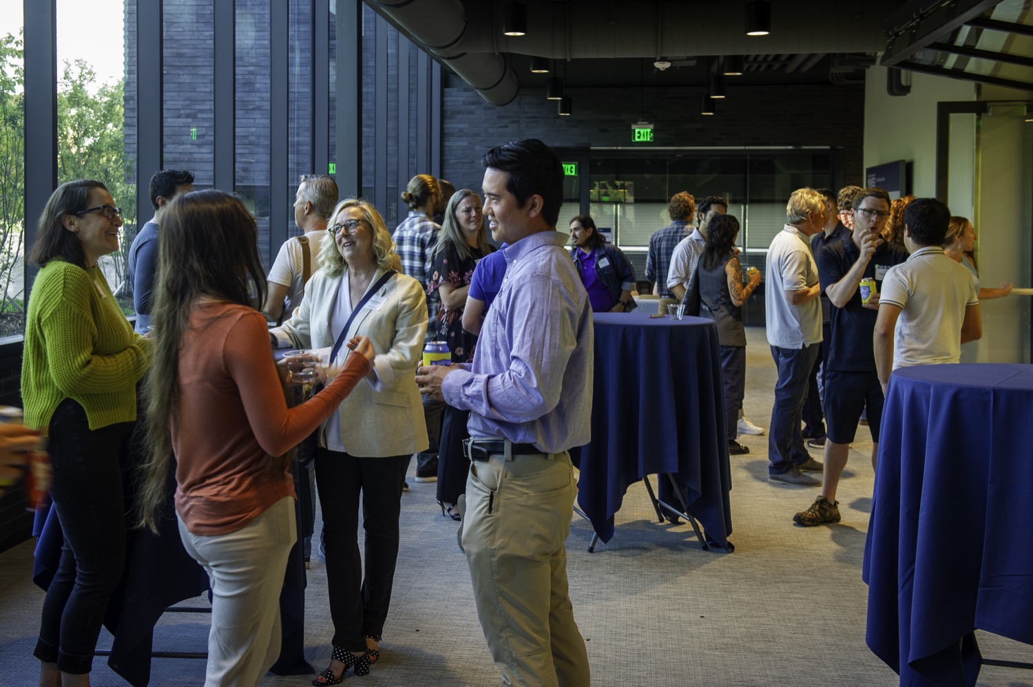 Guests networking at the Dynamic Tech Meetup.