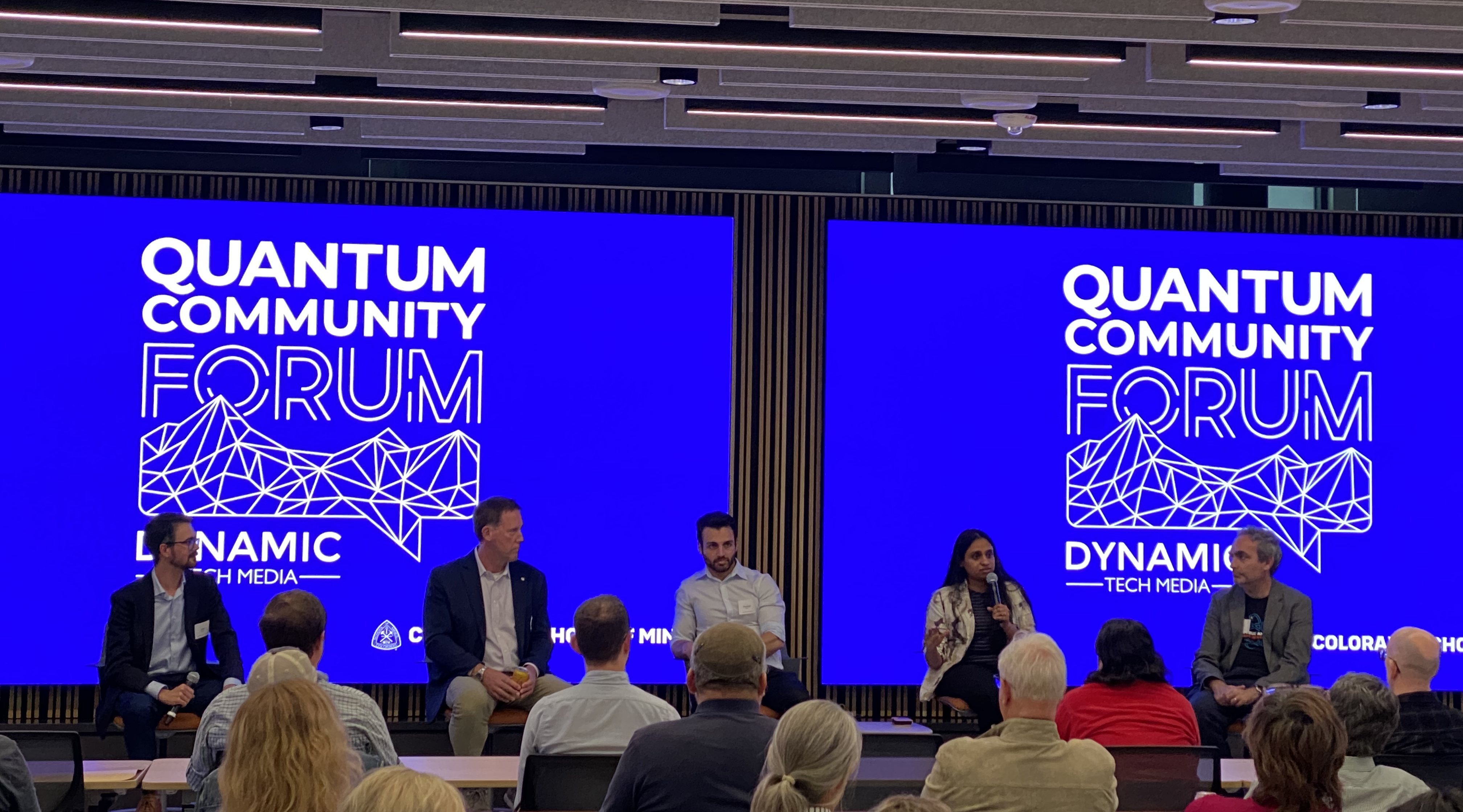 A panel at the Quantum Community Forum.